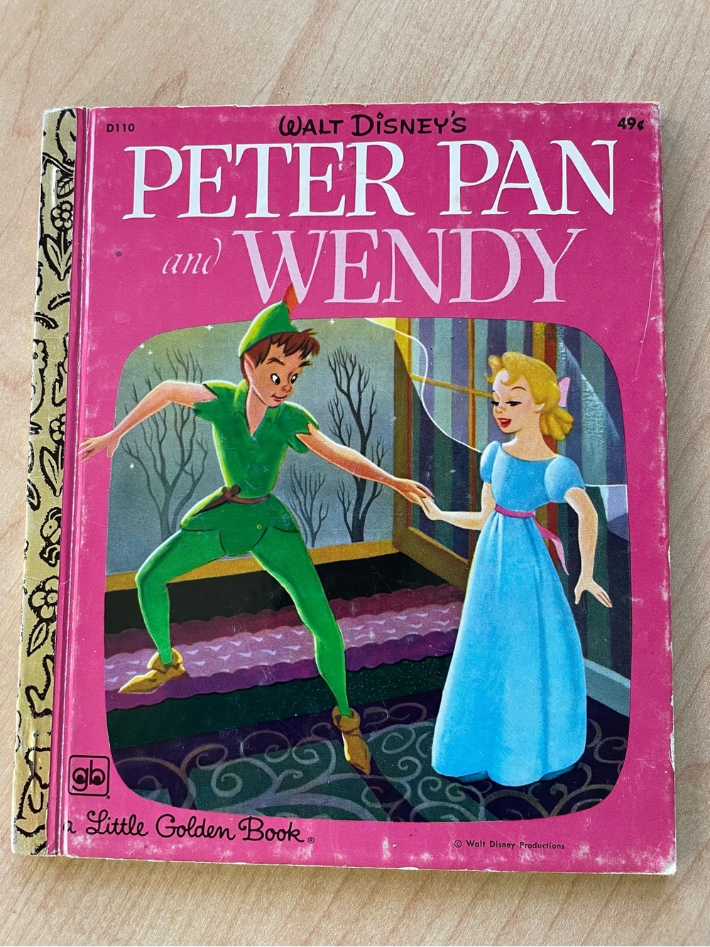 4/$20📚Vintage 1977 Walt Disney's Peter Pan and Wendy-Little Golden Book